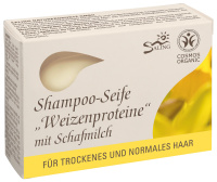 Shampoo Seife 125g mit hochwertiger Schafmilch hergestellt in Deutschland unter Verwendung von Fetten und Ölen aus kontrolliert biologischen Anbau