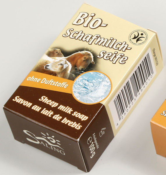 Schafmilchseife Bio-neutral 100g mit hochwertiger Schafmilch hergestellt in Deutschland unter Verwendung von Fetten und Ölen aus kontrolliert biologischen Anbau