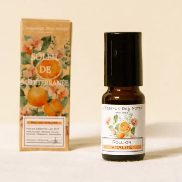 Roll-On Vitalite 10ml Flasche mit Umverpackung aus recycelbarer Verpackung