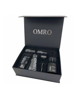 OMRO Galaxy Box v. Elegant mit Deodorant, Aftershave Balm, Rasierklingen, Rasierer, 3in1 Pflege, Rasier Creme, Haarwachs. Dein Rundumpaket für Styling, Rasur und Körperpflege.