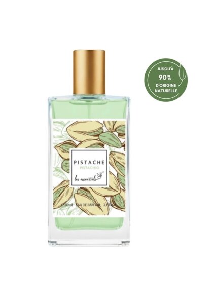 Les Essentiels Pistache Eau de Parfum 80 ml Flakon mit 90 Prozent natürlichen Inhaltsstoffen